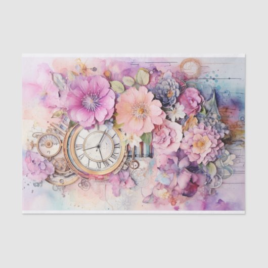 Heldere links Gemengde media Tissuepapier (Voorkant)