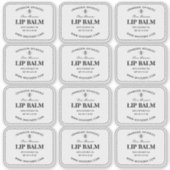Heldere Lip Beeswax Balm Labels (Voorkant)