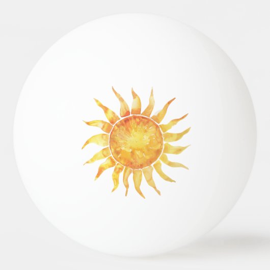Heldere lucht zon pingpongbal (Voorkant)