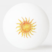 Heldere lucht zon pingpongbal (Achterkant)
