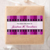 Heldere luifels Paarse kookplaten Etiket (Insitu)