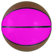 Heldere Magenta Solid Color Basketbal (Voorkant)