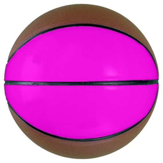 Heldere Magenta Solid Color Basketbal (Voorkant)