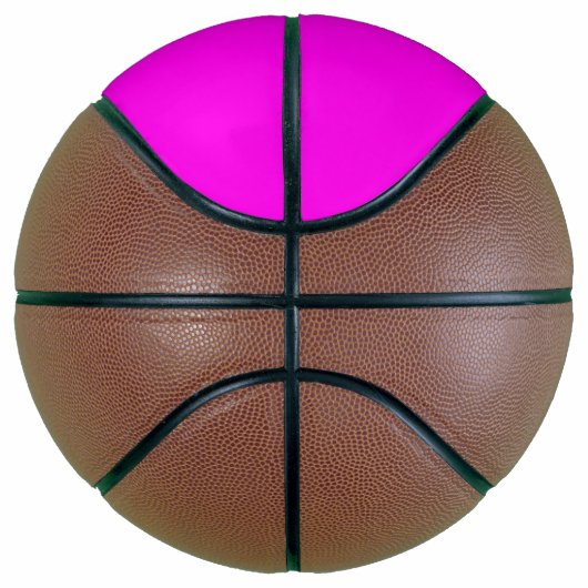 Heldere Magenta Solid Color Basketbal (Rechts)
