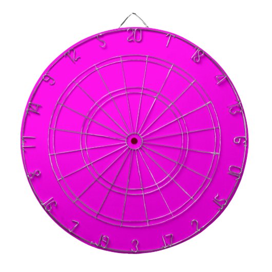 Heldere Magenta Solid Color Dartbord (Voorkant)