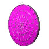 Heldere Magenta Solid Color Dartbord (Voorkant Rechts)
