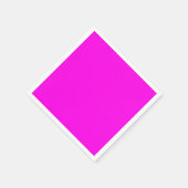 Heldere Magenta Solid Color Servet (Hoek)