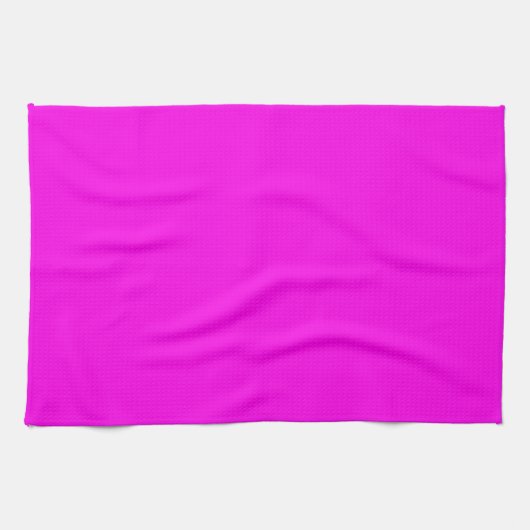 Heldere Magenta Solid Color Theedoek (Horizontaal)