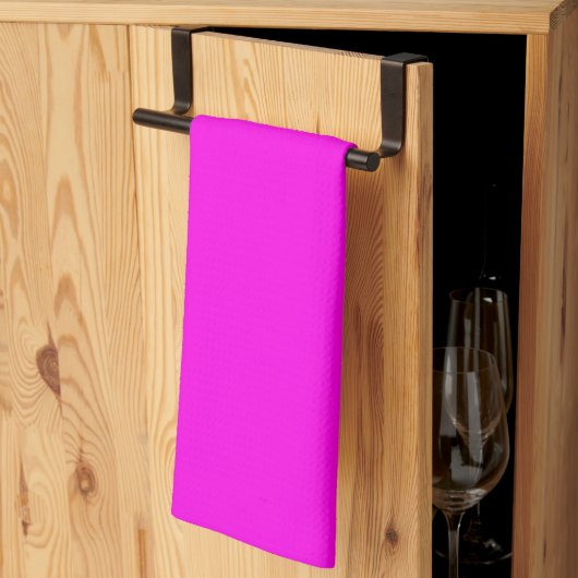 Heldere Magenta Solid Color Theedoek (Derde Gevouwen)