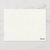 Heldere Magenta Tulp Poetic Briefkaart (Achterkant)