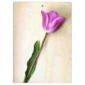 Heldere Magenta Tulp Poetic Klembord (Achterkant)
