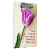 Heldere Magenta Tulp Poetic Klembord (Rechts)