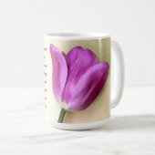 Heldere Magenta Tulp Poetic Koffiemok (Voorkant rechts)