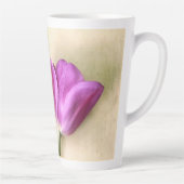 Heldere Magenta Tulp Poetic Latte Mok (Rechts)