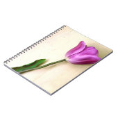 Heldere Magenta Tulp Poetic Notitieboek (Linkerzijde)