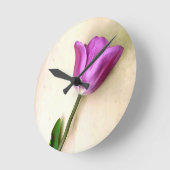 Heldere magenta tulp ronde klok (Hoek)
