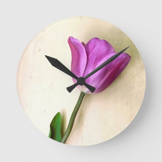 Heldere magenta tulp ronde klok (Voorkant)
