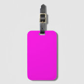 Heldere magenta (vaste kleur) bagagelabel (Voorkant (verticaal))