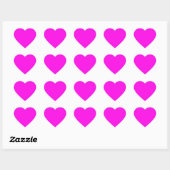 Heldere magenta (vaste kleur) hart sticker (Vel)