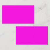 Heldere magenta (vaste kleur) plaatskaartje (Voorkant / Achterkant)