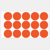 Heldere massieve Oranje achtergrond Labels (Vel)