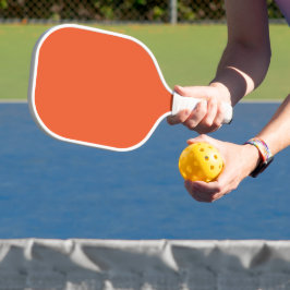 Heldere massieve Oranje achtergrond Pickleball Paddle