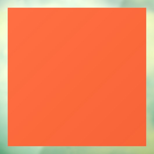 Heldere massieve Oranje achtergrond Raamsticker (Vel 3)