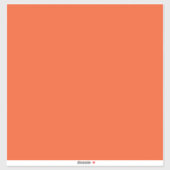 Heldere massieve Oranje achtergrond Sticker (Vel)