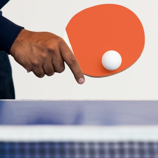 Heldere massieve Oranje achtergrond Tafeltennisbatje (Insitu)