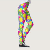 Heldere mix van Pickleballs (kleine tegel grootte) Leggings (Rechts)
