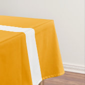 Heldere moderne goudgele witte accentstrepen tafelkleed (Voorbeeld)