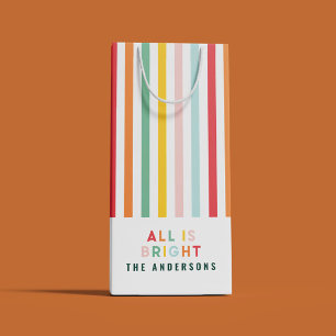 Heldere moderne minimale eenvoudige familie kerst klein cadeauzakje