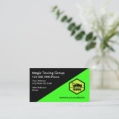 Heldere moderne sleepdienst visitekaartje (Staand voorkant)