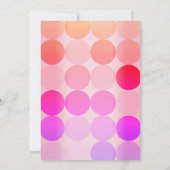 Heldere moderne verjaardagsuitnodiging kaart (Achterkant)