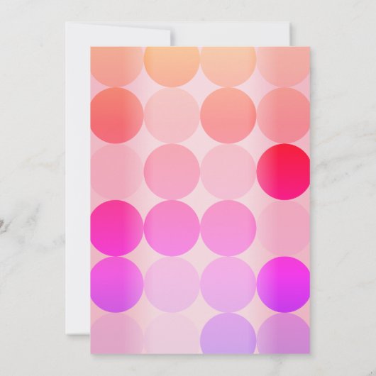 Heldere moderne verjaardagsuitnodiging kaart (Achterkant)