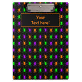 Heldere multi-spiers op zwart klembord (Voorkant)