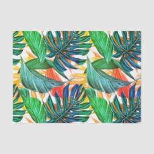 Heldere, multicolor palmbladeren tissuepapier