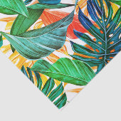 Heldere, multicolor palmbladeren tissuepapier (Detail)