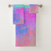 Heldere Multicolor Splashes Bad Handdoek (Insitu)