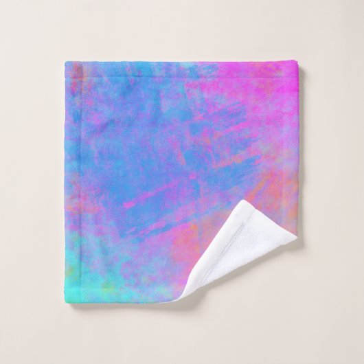 Heldere Multicolor Splashes Bad Handdoek (Wasdoekje)