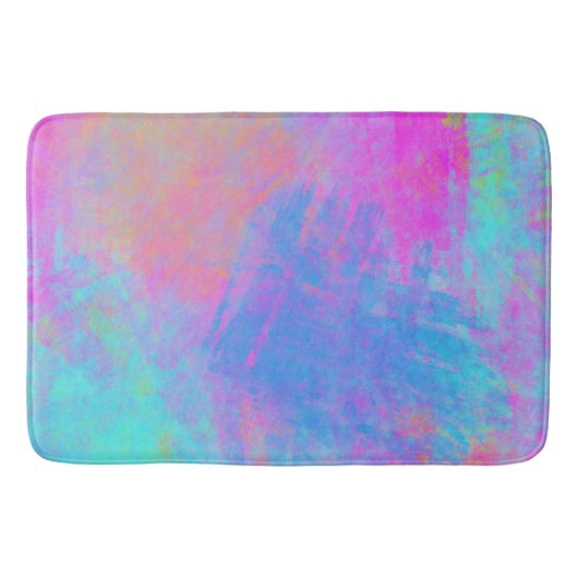 Heldere Multicolor Splashes Badmat (Voorkant)