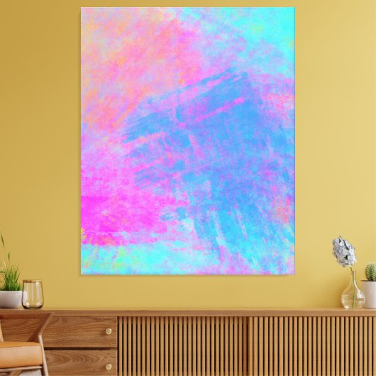 Heldere Multicolor Splashes Canvas Afdruk (Insitu (Woonkamer))