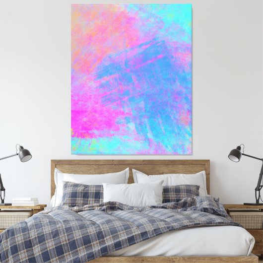 Heldere Multicolor Splashes Canvas Afdruk (Insitu (Slaapkamer))