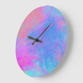 Heldere Multicolor Splashes Grote Klok (Hoek)