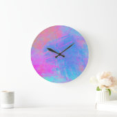 Heldere Multicolor Splashes Grote Klok (Huis)