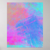 Heldere Multicolor Splashes Poster (Voorkant)