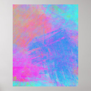 Heldere Multicolor Splashes Poster