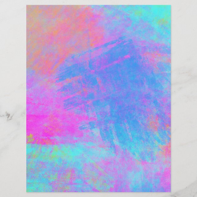 Heldere Multicolor Splashes-scrapbook papier (Voorkant)