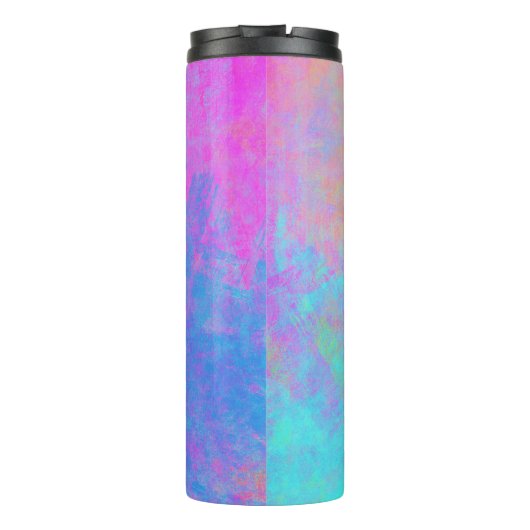 Heldere Multicolor Splashes Thermosbeker (Achterkant)