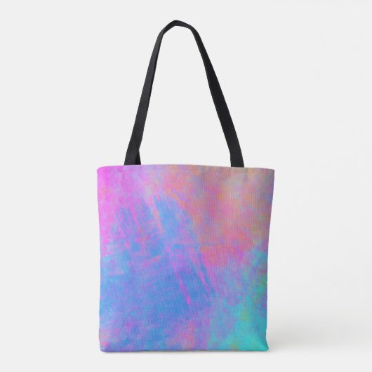 Heldere Multicolor Splashes Tote Bag (Achterkant)